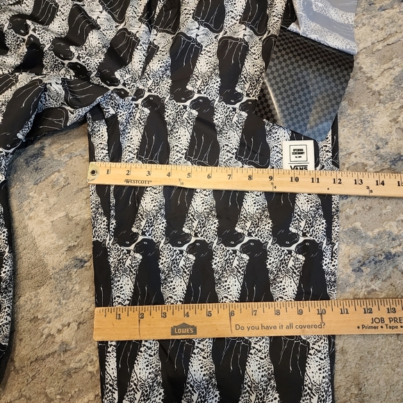 NWT Vans × Opening Ceremony Black Leopard Track Pant Joggers Mesh Lined Small - Picture 4 of 16
